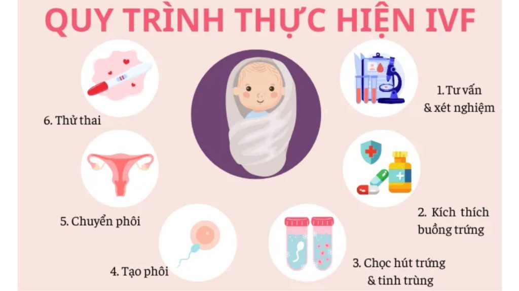 Quy trình thực hiện phương pháp hỗ trợ sinh sản IVF