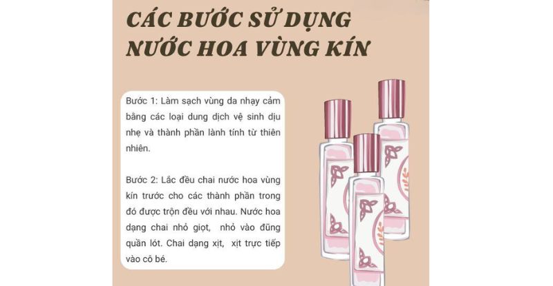 Nước hoa vùng kín: Cách dùng an toàn